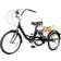 FENNNDS 20" Tricycle with Shopping Basket - Black