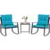 SunCrown 3 pcs Patio Bistro Set