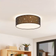 Lindby Ellamina Black Ceiling Flush Light 40cm