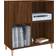 vidaXL Engineered Wood Brown Oak Armoire 84.5x89cm