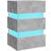 vidaXL Engineered Wood Concrete Gray Sängbord 35x45cm
