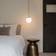 QAZQA Art Deco Gold/Opal Pendant Lamp ∅ 20cm