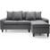 Abakus Direct Napoli Reversible Corner Dark Grey Sofa 200cm 3 Seater