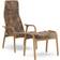 Swedese Lamino with Footstool Sahara (Nnougat Brown) Armchair 101cm