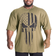 Better Bodies Skull Union Iron Tee - Army Green Melange