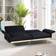 Everly Quinn Somiya Black Sofa 68.5" 2 Seater