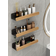 Shein 1pc Wall Mounted Bathroom Storage Rack, Punch-Free Bathroom Hanging Shelf, Space Bathroom Tray, Shampoo Shower Gel Holder Organizer, Bathroom Organizers And Storage