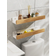 Shein 1pc Wall Mounted Bathroom Storage Rack, Punch-Free Bathroom Hanging Shelf, Space Bathroom Tray, Shampoo Shower Gel Holder Organizer, Bathroom Organizers And Storage