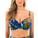 Wacoal Fantasie Pichola Underwired Gathered Full Cup Bikini Top - Tropical Blue