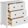 Marlow Home Co Poway White Chest of Drawer 60x64cm