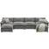 Yeshomy Sectional Modular U Shaped Chenille Grey Sofa 158.6" 6 Seater