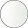 Dunelm Essentials Black Wall Mirror 71cm