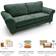 Abakus Direct Ingrid Jungle Green Sofa 215cm 3 Seater