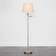 ValueLights Letitia Swing Arm Beige Floor Lamp 148cm