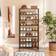 Hoobro 8-Tier Rustic Brown/Black Schuhregal 60x126cm