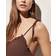 J.Crew Smocked tie-shoulder one-piece swimsuit - Dark Fudge