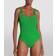 Hunza G Womens Emerald Domino Scooped-back Swimsuit