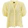 Black Colour Elva Shirt - Pastel Yellow