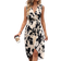 Shein Clasi Floral Print Wrap Hem Dress