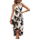Shein Clasi Floral Print Wrap Hem Dress