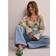 Pieces dame top PCMARI Cloud Dancer FLOWERS