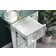 HMD Mirrored Silver Bedside Table 35x40cm