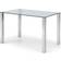 Dunelm Enzo Polished Chrome/Silver Dining Table 80x120cm