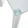 Dunelm Enzo Polished Chrome/Silver Dining Table 80x120cm