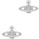 Vivienne Westwood Mini Bas Relief Earrings - Silver/Transparent