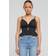Urban Classics Waffle Pique Ruffle Top Top black