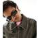 ASOS DESIGN Narrow Square Sunglasses - Shiny Black