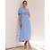 Seraphine Kleid mit Knopfleiste und V-Ausschnitt