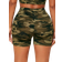 Shein SXY Camo Print Cut Out Cycling Shorts