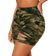 Shein SXY Camo Print Cut Out Cycling Shorts