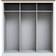 LPD Devon White Armoire 176x182cm