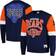 Mitchell & Ness Chicago Bears Navy Gridiron Classics Allover 3.0 Pullover Sweatshirt