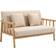 Homcom Couch Sofa 123cm Zweisitzer