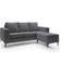 Abakus Direct Capri Reversible Dark Grey Sofa 200cm 3 Seater