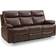 Carson Faux Leather Brown Sofa 208cm 3 Seater