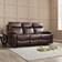 Carson Faux Leather Brown Sofa 208cm 3 Seater