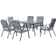 OutSunny 7 pcs Patio Dining Set, 1 Table incl. 6 Chairs