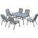 OutSunny 7 pcs Patio Dining Set, 1 Table incl. 6 Chairs