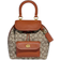 Coach Riya Backpack 21 - Signature Jacquard/Brass/Cocoa Burnished Amb