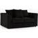 Furniture 786 Chicago Jumbo Cord Black Sofa 15.5cm 2 Seater