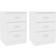 vidaXL Cabinets 2 Pcs White 38 x 35 x 56 cm Bedside Table 35x38cm 2pcs