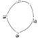 Nordahl Andersen 3 Hearts Bracelet - Silver/Pink