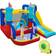 OutSunny 4 in 1 Kids Sailboat Style Bouncy Castle with Slide Pool Trampoline & Climbing Wall