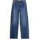 Bershka Højtaljede 90'er-jeans med vidde indigoblå vask