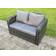 Fimous Outdoor Love Sofa Patio Dining Set