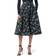 Carolina Herrera Lily of the Valley Print Midi Skirt - Midnight Multi